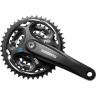 Система SHIMANO ALTUS, M311, 170мм, квадрат, 48/38/28T, черный EFCM311C888XL