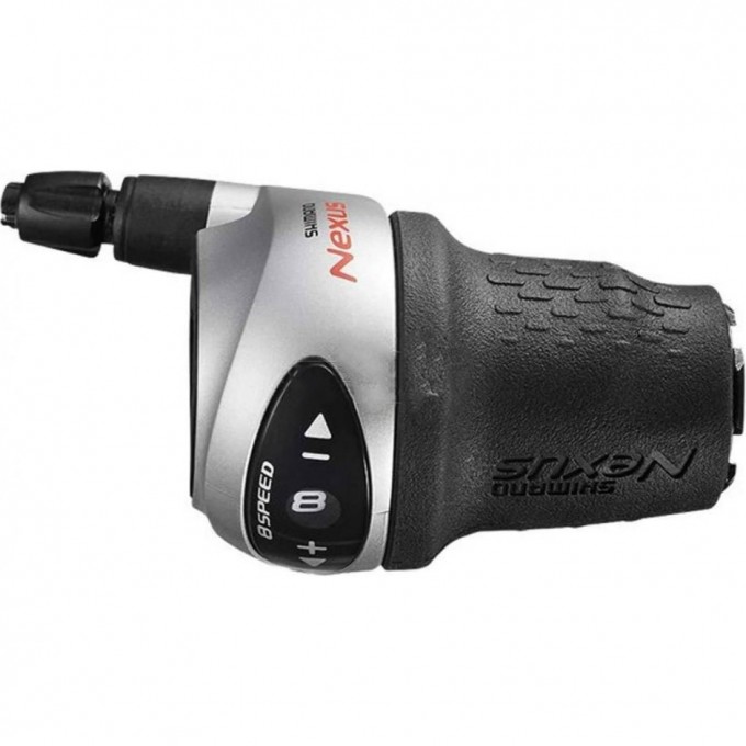 Шифтер SHIMANO NEXUS, C6000-8, правый, 8 скоростей, трос 2330мм + оплетка, серебристый ESLC60008S210LA3 Шифтер SHIMANO NEXUS, C6000-8, правый, 8 скоростей, трос 2330мм + оплетка, серебристый ESLC60008S210LA3