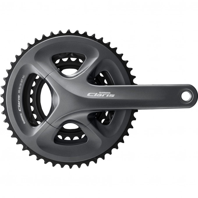 Система SHIMANO CLARIS, R2030, 175 мм, интегрированный вал, 8 скоростей, 50/39/30T EFCR2030EX090X Система SHIMANO CLARIS, R2030, 175 мм, интегрированный вал, 8 скоростей, 50/39/30T EFCR2030EX090X