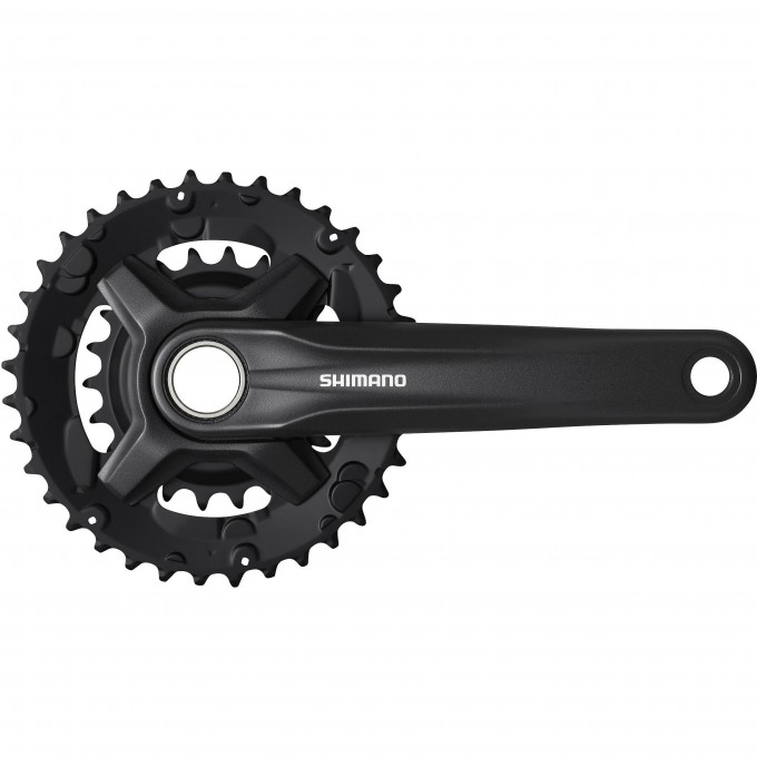 Система SHIMANO MT210-2, 170 мм, 36/22T, интегрированный вал, черный, для 9 скоростей EFCMT210CX62L Система SHIMANO MT210-2, 170 мм, 36/22T, интегрированный вал, черный, для 9 скоростей EFCMT210CX62L