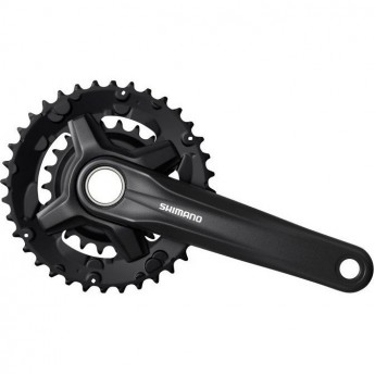 Система SHIMANO MT210-B, 175мм, 36/22T, интегрированный вал, с защитой, черный CL+3мм, для 9 скоростей