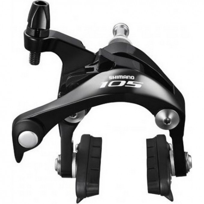 Тормоз SHIMANO 105 BR-5800, клещевой, задний, болт:10.5мм, R55C4, черный, IBR5800AR82AL Тормоз SHIMANO 105 BR-5800, клещевой, задний, болт:10.5мм, R55C4, черный, IBR5800AR82AL